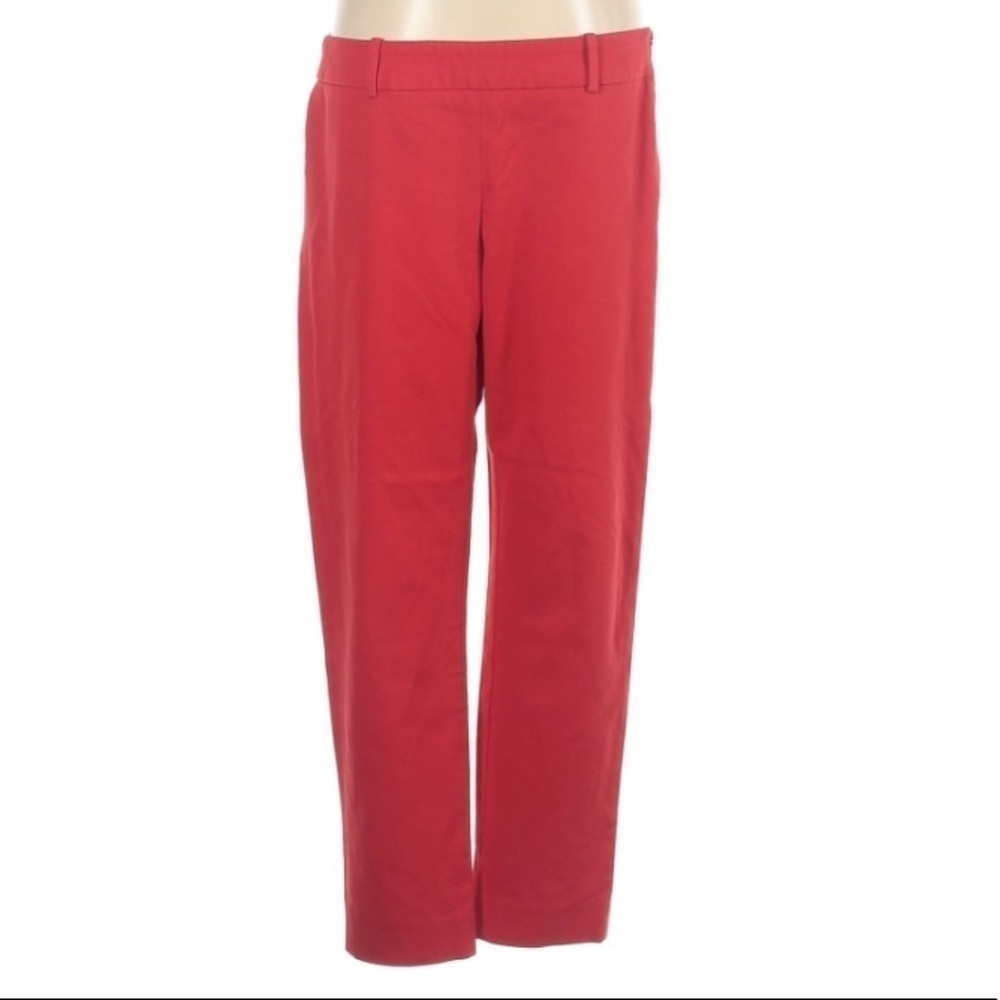 Cynthia Rowley Straight Red Casual Khaki Pant Prep 4 women’s